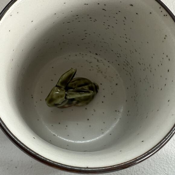 Ceramic Mug Set Of 2 With Hidden 3D Snail & Bunny 3.5" - Picture 7 of 12